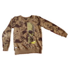  Chapter Young keki színű koponyás fiú pulóver (méret: 146/152)