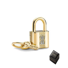  Charm kompatibilis Pandora karkötővel, lakat kulcsos modellel karkötő