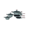 Cheffinger 10 részes tapadásmentes bevonatú edénykészlet Grey
