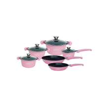 Cheffinger 10 részes tapadásmentes bevonatú edénykészlet Pink edény