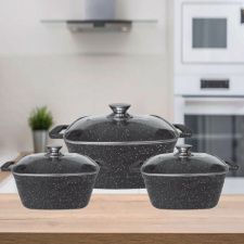  Cheffinger CF-SQC01 6 részes négyzet alakú edényszett edény