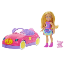 Chelsea játékautó mackóval barbie baba