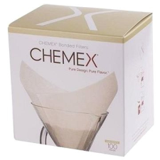 CHEMEX papírszűrő 6-10 csészéhez, négyszögletes, 100 db kávéfőző kellék