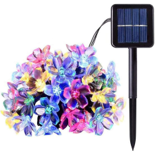 Cherry Blossom napelemes fényfüzér 50 LED-del, többszínű, 6,5 m karácsonyfa izzósor