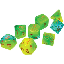 Chessex 7 darabos kocka készlet - Zöld/Teal társasjáték