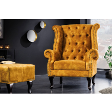 CHESTERFIELD Design fotel Chesterfield mustársárga bársony bútor
