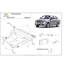  Chevrolet Aveo, 2004-2008 - Motorvédő lemez autóalkatrész