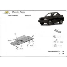  Chevrolet Tracker, 1999-2005 - Motorvédő lemez autóalkatrész