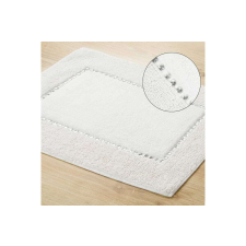 Chic pamut fürdőszobaszőnyeg Fehér 60x90 cm fürdőszoba kiegészítő