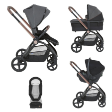  CHICCO Babakocsi kombinált 3 az 1-ben Mysa Black Satin babakocsi