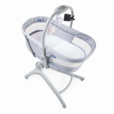 Chicco Baby Hug Air 4in1 bölcső-pihenő-etetőszék-fotel 0-15 kg, Szürke -fehér etetőszék