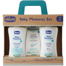 Chicco Baby Moments Clean & Sweet ajándékszett (gyermekeknek születéstől kezdődően) kozmetikai ajándékcsomag