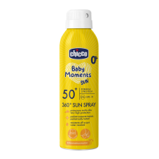Chicco Baby Moments Sun Gyermek napozó spray 360° SPF50+, 0m+ 150ml naptej, napolaj