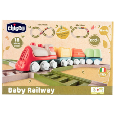Chicco Baby Railway ECO+ Baba Vasút 18 db-os 12h+ készségfejlesztő