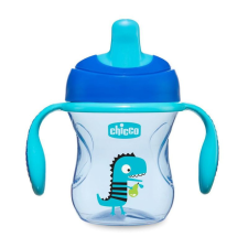 Chicco Chicco Training Cup 2in1 gyakorló-itatópohár kivehető szeleppel kék babaétkészlet