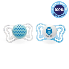 CHICCO Cumisüveg Physio Light szilikon 2-6h fiú - pöttyös/pingvin 2 db cumisüveg