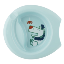 Chicco Easy Feeding csúszásmentes tányér kék babaétkészlet