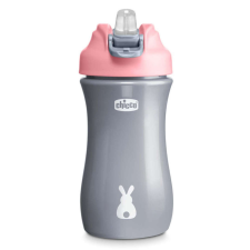 Chicco Kids Pop-Up 350ml szívószálas kulacs 2év+ Rózsaszín itatópohár