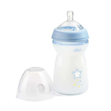 Chicco Natural Feeling cumisüveg 330ml 6hó+ kék cumisüveg