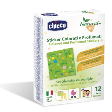 Chicco Natural Stickers - illatos tapaszok 12 db citronellával és eukaliptusszal kreatív és készségfejlesztő