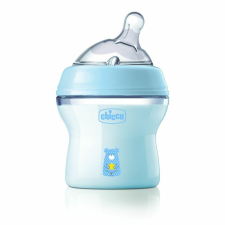 Chicco NaturalFeeling 150 ml cumisüveg újszülöttkorra normál folyású - kék cumisüveg