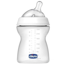 Chicco NaturalFeeling cumisüveg közepes folyású ferde cumival - 250 ml cumisüveg