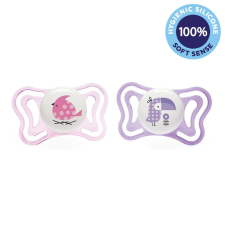 Chicco Physio Light szilikon cumi lány - madárka/tukan 2 db, 2-6 m+ cumi