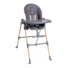 Chicco Polly Essential Etetőszék Szén - Állítható Magasságú, Összecsukható és Könnyen Tisztítható Babaszék Kényelmes Párnázott Üléssel