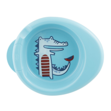 Chicco Warmy Plate melegentartó tányér kék babaétkészlet