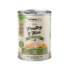 Chicopee konzerv Dog Adult Pure szárnyas és rizs 400g kutyaeledel
