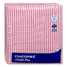 Chicopee Törlőkendő CHICOPEE J-Cloth Plus konyhai eldobható 34 x 36 cm piros 50 db/csomag higiéniai papíráru
