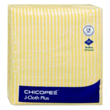 Chicopee Törlőkendő CHICOPEE J-Cloth Plus konyhai eldobható 34 x 36 cm sárga 50 db/csomag tisztító- és takarítószer, higiénia