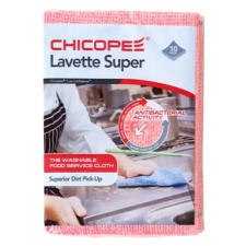 Chicopee Törlőkendő CHICOPEE Lavette Super konyhai mosható 51 x 36 cm piros 10 db/csomag tisztító- és takarítószer, higiénia