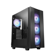 Chieftec GS-02B-OP Gaming Hunter II Tempered Glass Black (GS-02B-OP) számítógép ház