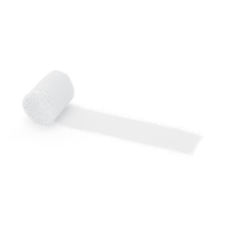  Chiffon ribbon, white, 40mm/5m (1 pkt / 3 pc.) dekorációs kellék