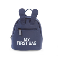 Childhome - "My First Bag" Gyermek Hátizsák - Sötétkék babasapka, sál