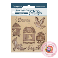  Chipboard cm 14x14 - You and me Love together dekorációs kellék