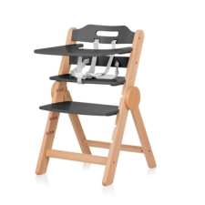 Chipolino Cacao 2az1-ben fa etetőszék - grafit fa etetőszék