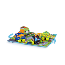 Chipolino hordozható játszószőnyeg 4 autóval játszószőnyeg
