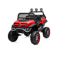 Chipolino Off Road Mercedes UNIMOG elektromos autó bőr üléssel - red elektromos járgány