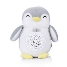 Chipolino projektoros zenélő plüss játék - Penguin bébijáték kiságyra