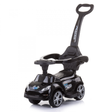 Chipolino Turbo bébitaxi tolókarral - black lábbal hajtható járgány