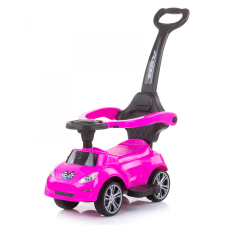 Chipolino Turbo bébitaxi tolókarral - pink lábbal hajtható járgány