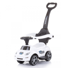 Chipolino Turbo bébitaxi tolókarral - white lábbal hajtható járgány