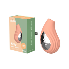 Chisa Novelties Kissen Aria - szilikon, akkus, vízálló, mini csiklóizgató vibrátor - 9 cm (narancssárga) vibrátorok