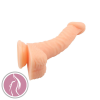 Chisa Novelties Politician - szilikon, letapasztható, herés, élethű dildó - 19,5 cm (testszínű)