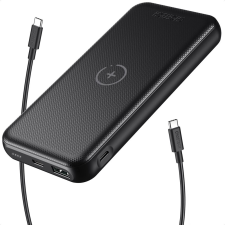 CHOETECH B650 Vezeték nélküli Powerbank 10000mAh 18W fekete power bank