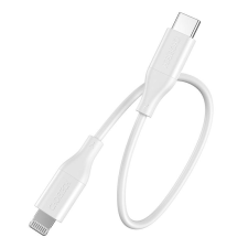 CHOETECH IP0040 USB-C apa - Lightning apa 2.0 Adat és töltőkábel - Fehér (1.2m) kábel és adapter