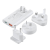 CHOETECH Mini utazási fali töltő Choetech PD6011 PD65W GaN vékony USB-A+C (fehér)