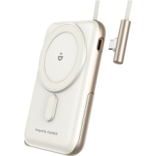 CHOETECH PD20W Magnetic 10000mAh Power Bank With Cable white power bank